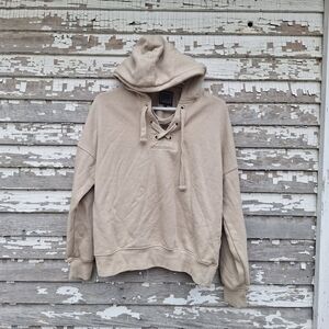 Lily & Lottie Leif criss cross hoodie sweatshirt size small